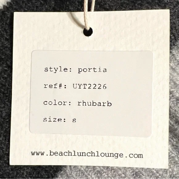 NWT BeachLunchLounge Portia Striped Mock Neck Sweater Small - Picture 4 of 8